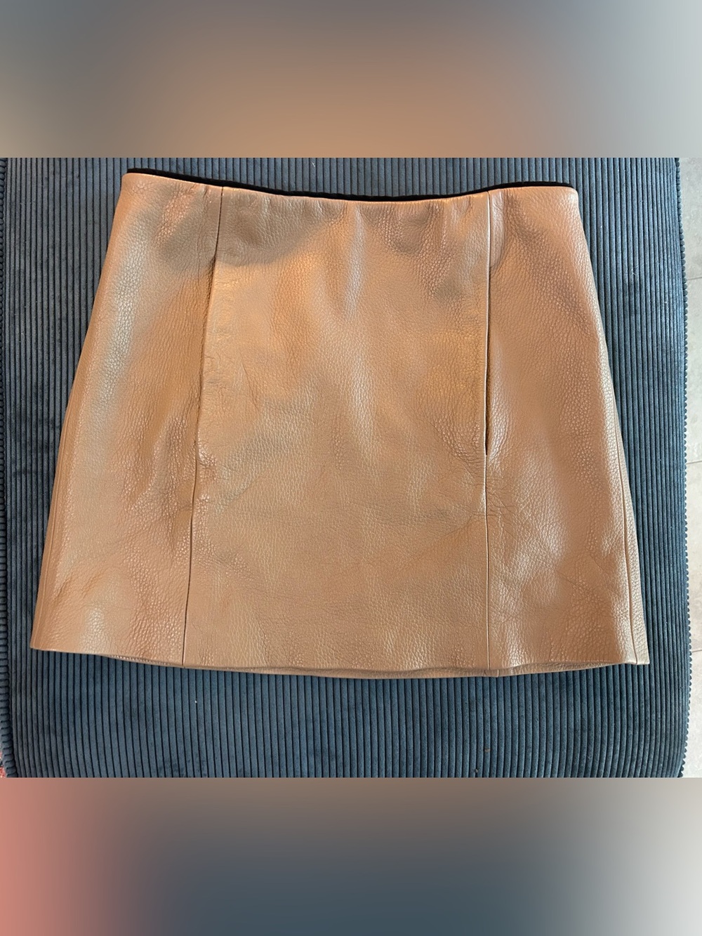 A.L.C. Leather Mini Skirt in Brown Size 4